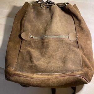 L.L. Bean Vintage Suede Backpack